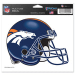 Denver Broncos Multi-Use Decal -Clear Bckrgd 5" x 6"