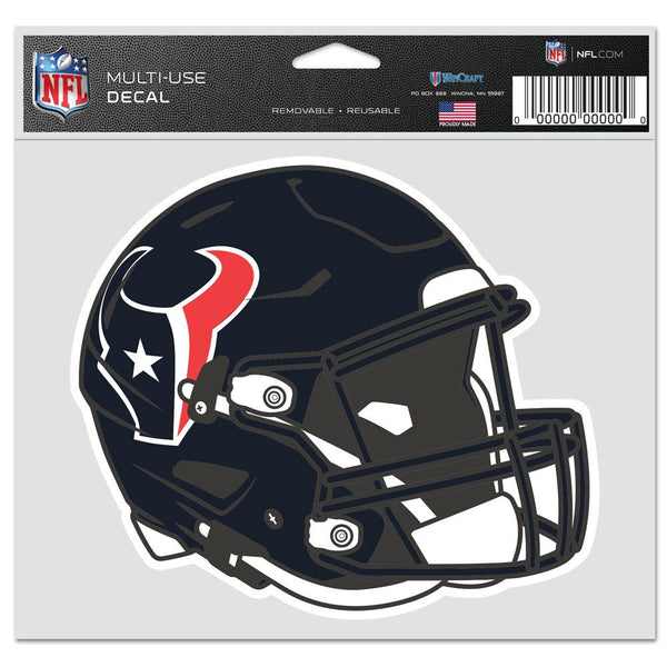 Houston Texans Multi-Use Decal -Clear Bckrgd 5" x 6"