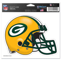 Green Bay Packers Multi-Use Decal -Clear Bckrgd 5" x 6"