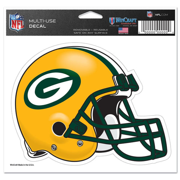 Green Bay Packers Multi-Use Decal -Clear Bckrgd 5" x 6"