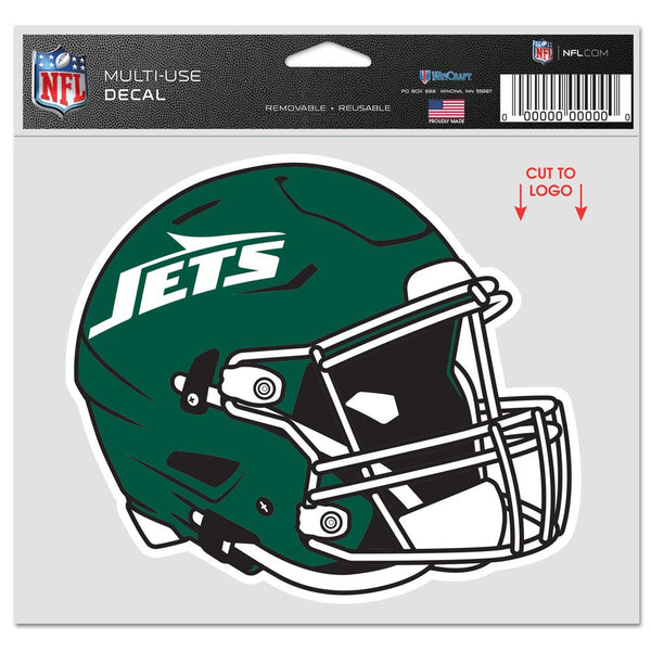 New York Jets Multi-Use Decal -Clear Bckrgd 5" x 6"