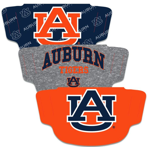 Wholesale-Auburn Tigers Fan Mask Face Cover 3 Pack