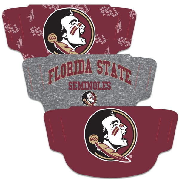 Wholesale-Florida State Seminoles Fan Mask Face Cover 3 Pack