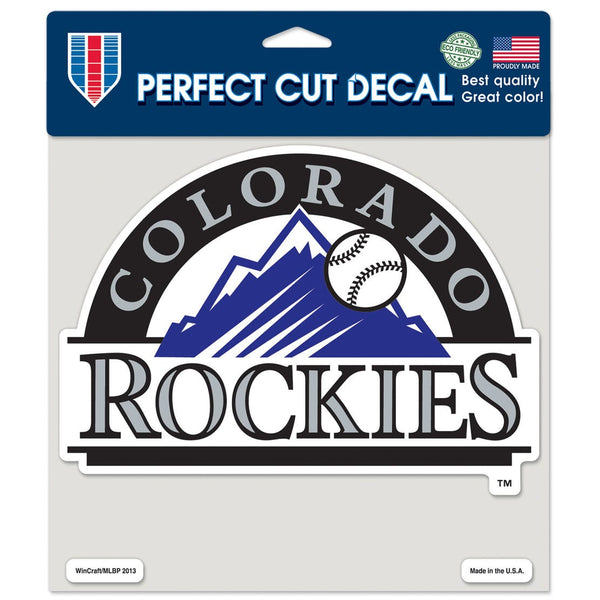 Colorado Rockies Perfect Cut Color Decal 8" x 8"