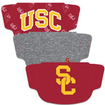 Wholesale-USC Trojans Fan Mask Face Cover 3 Pack