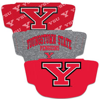 Wholesale-Youngstown State Penguins Fan Mask Face Cover 3 Pack
