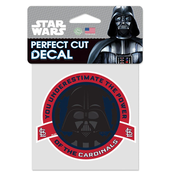 St. Louis Cardinals / Star Wars Darth Vader Perfect Cut Color Decal 4" x 4"