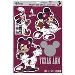 Texas A&M Aggies / Disney mickey mouse football Multi-Use Decal 11" x 17"