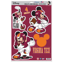 Wholesale-Virginia Tech Hokies / Disney mickey mouse football Multi-Use Decal 11" x 17"