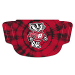 Wholesale-Wisconsin Badgers TIE DYE 10 Fan Mask Face Covers