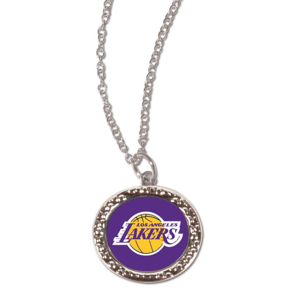 Los Angeles Lakers Necklace w/Charm Jewelry Card