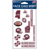 Wholesale-Mississippi State Bulldogs Face Cals 4" x 7"