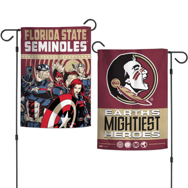 Wholesale-Florida State Seminoles / Marvel (c) 2021 MARVEL Garden Flags 2 sided 12.5" x 18"