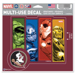 Wholesale-Florida State Seminoles / Marvel (c) 2021 MARVEL Multi-Use Decal - cut to logo 5" x 6"