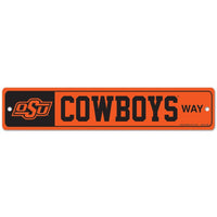 Wholesale-Oklahoma State Cowboys Street / Zone Sign 3.75" x 19"