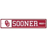 Wholesale-Oklahoma Sooners Street / Zone Sign 3.75" X 19"