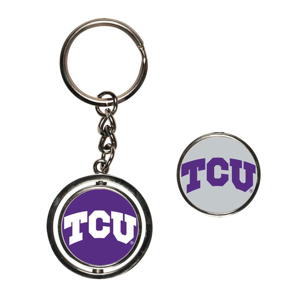 TCU Horned Frogs Spinner Key Ring