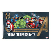 Vegas Golden Knights / Marvel (C) 2021 Marvel Flag - Deluxe 3' X 5'
