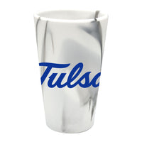 Tulsa Golden Hurricanes MOUNTAIN MARBLE 16 oz Silicone Pint Glass