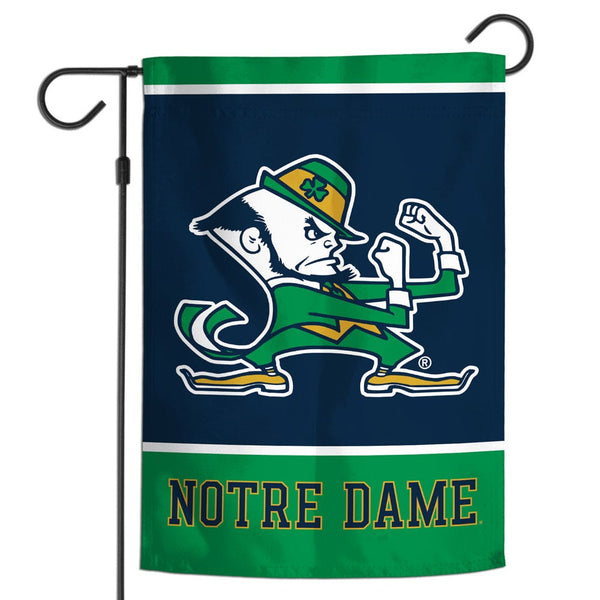 Notre Dame Fighting Irish LEPRECHAUN Garden Flag 12" x 18"
