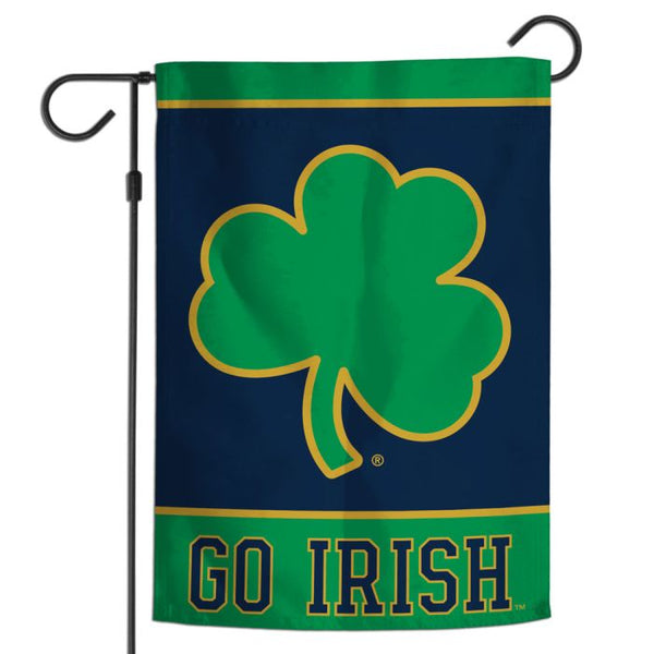 Wholesale-Notre Dame Fighting Irish Go Irish Garden Flag 12" x 18"