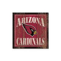 Arizona Cardinals Wooden Magnet 3" X 3"