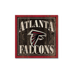 Atlanta Falcons Wooden Magnet 3" X 3"