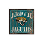Jacksonville Jaguars Wooden Magnet 3" X 3"