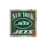 New York Jets Wooden Magnet 3" X 3"