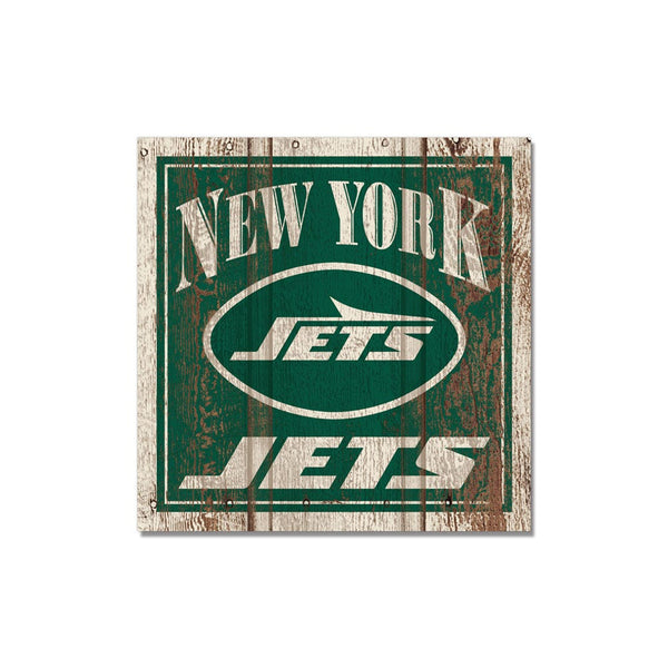 New York Jets Wooden Magnet 3" X 3"