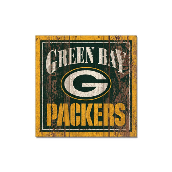 Green Bay Packers Wooden Magnet 3" X 3"