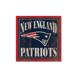 New England Patriots Wooden Magnet 3" X 3"