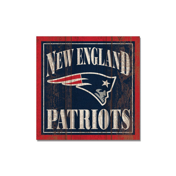 New England Patriots Wooden Magnet 3" X 3"