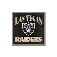 Las Vegas Raiders Wooden Magnet 3" X 3"