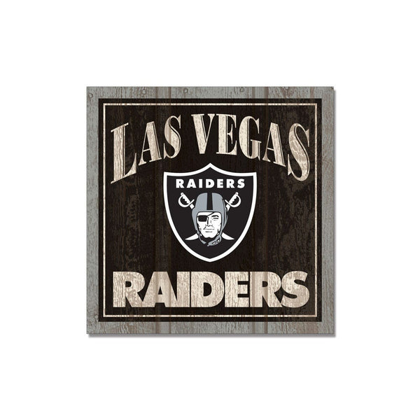 Las Vegas Raiders Wooden Magnet 3" X 3"