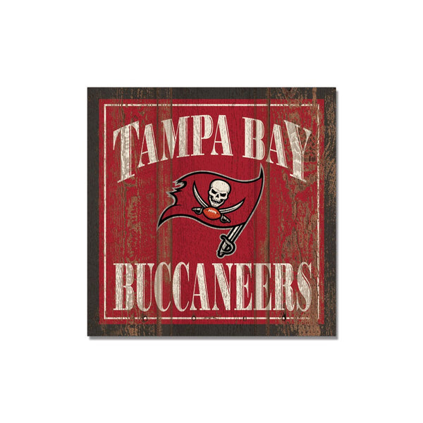 Tampa Bay Buccaneers Wooden Magnet 3" X 3"