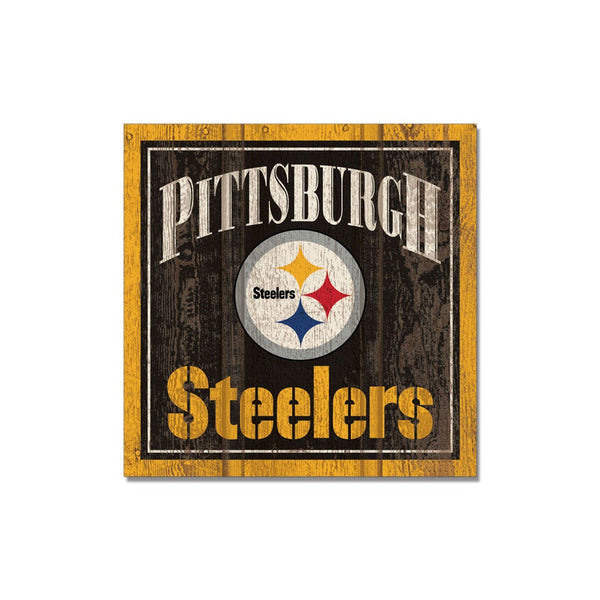 Pittsburgh Steelers Wooden Magnet 3" X 3"