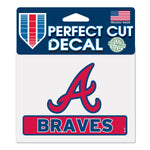 Atlanta Braves Perfect Cut Color Decal 4.5" x 5.75"