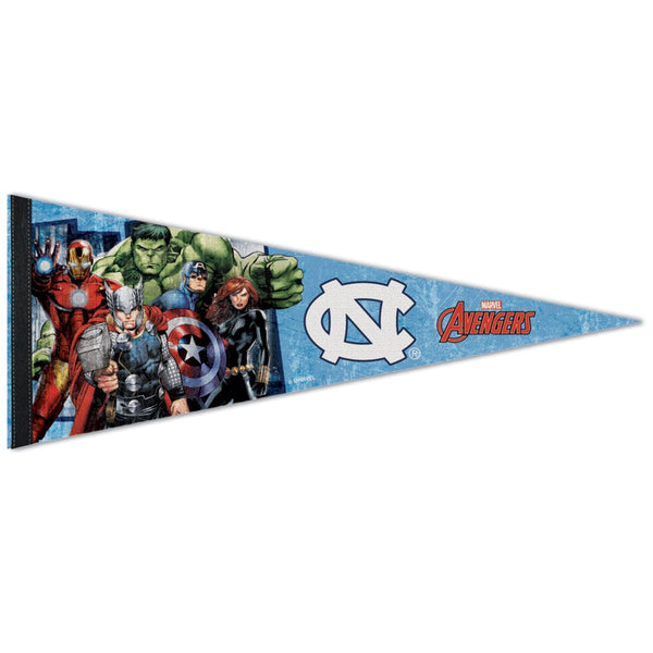 North Carolina Tar Heels / Marvel (c) 2021 MARVEL Premium Pennant 12" x 30"
