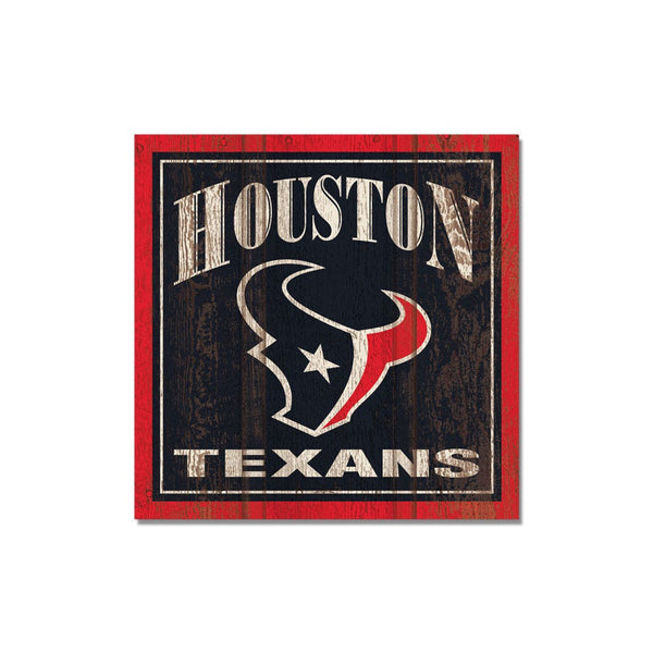 Houston Texans Wooden Magnet 3" X 3"