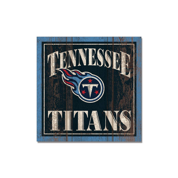 Tennessee Titans Wooden Magnet 3" X 3"