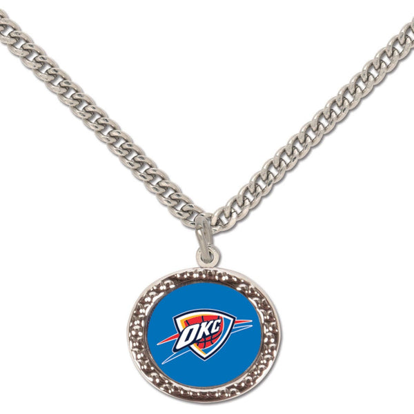 Oklahoma City Thunder Necklace w/Charm Jewelry Card