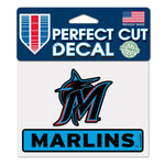 Miami Marlins Perfect Cut Color Decal 4.5" x 5.75"