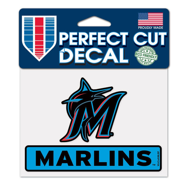Miami Marlins Perfect Cut Color Decal 4.5" x 5.75"