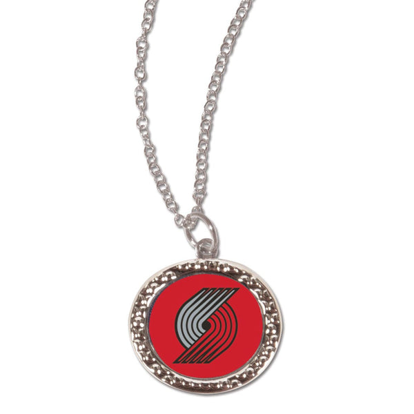 Portland Trail Blazers Necklace w/Charm Jewelry Card