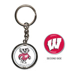 Wholesale-Wisconsin Badgers Spinner Key Ring