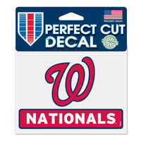 Washington Nationals Perfect Cut Color Decal 4.5" x 5.75"