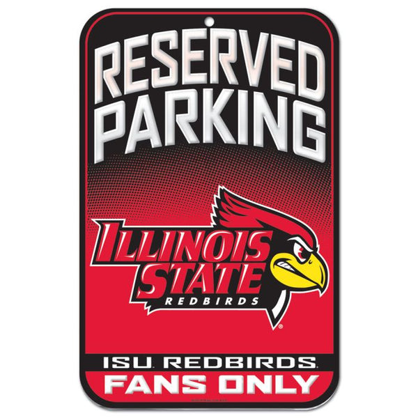 Wholesale-Illinois State Redbirds Reserved Parking Plastic Sign 11" x 17"