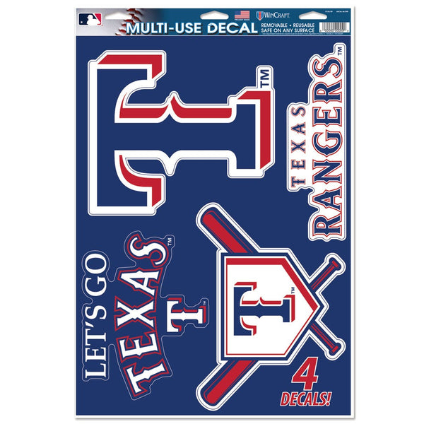 Texas Rangers Multi-Use Decal 11" x 17"