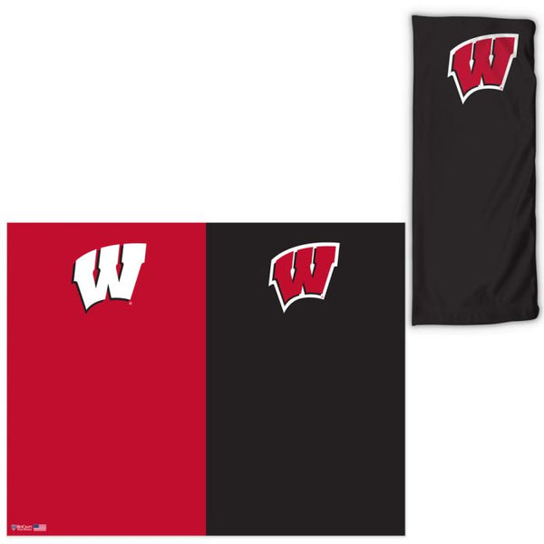 Wholesale-Wisconsin Badgers 2 color Fan Wraps